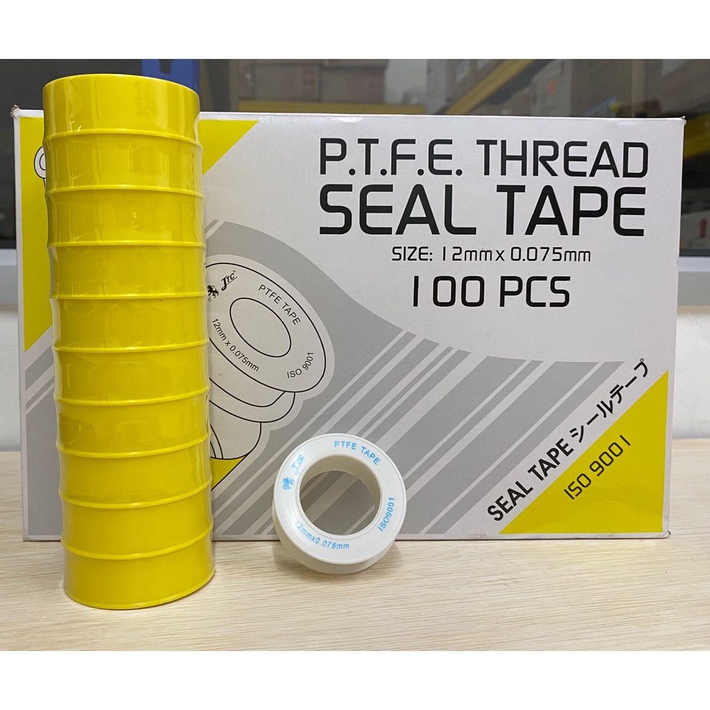 1222ST 12mm x 7.5m Isano Yellow PTFE Sealing Tape | Shopee Malaysia