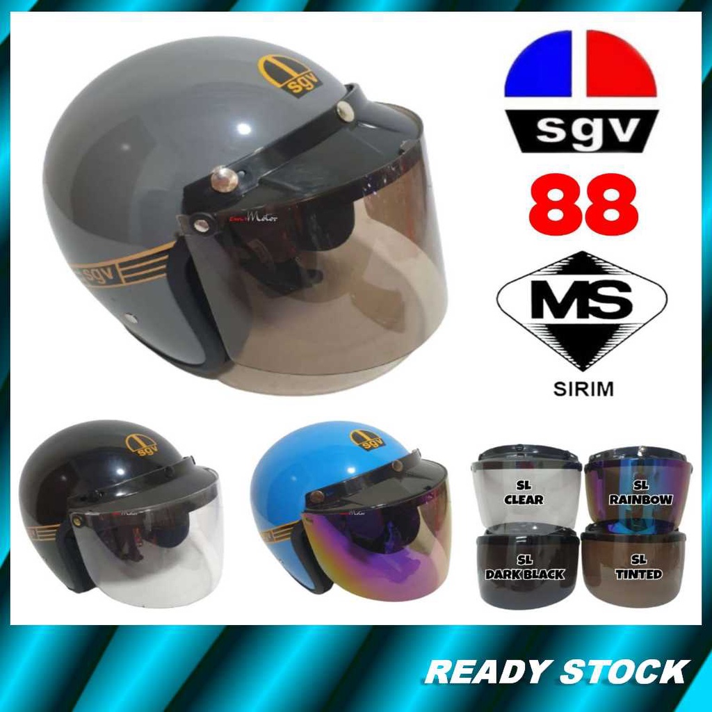2022 100 ORIGINAL SGV88 SGV 88 Helmet Motorcycle SIRIM Approved (Same