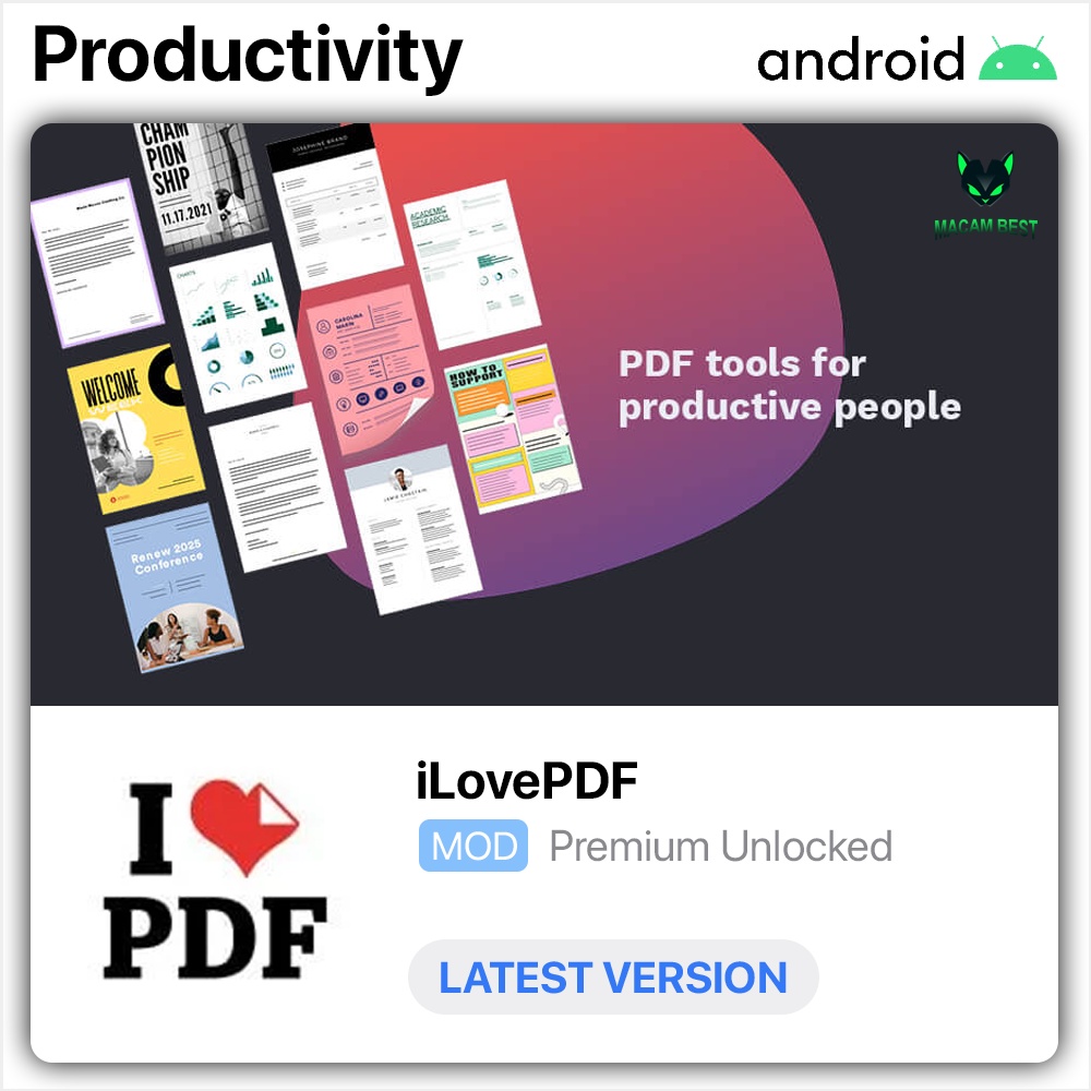 iLovePDF PDF Editor & Scanner 🔥 Latest 2024 🔥 Lifetime Premium