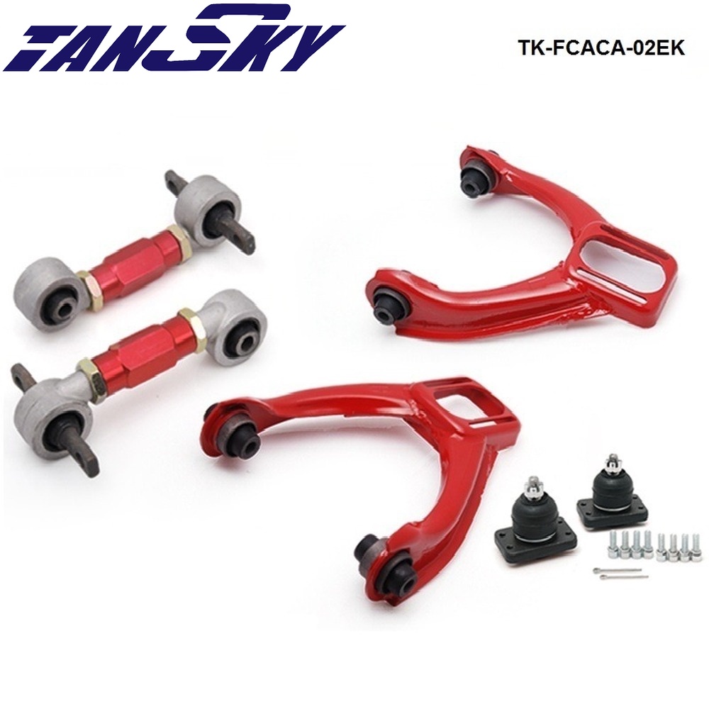 Front Upper Camber Kit: Rear Lower Control Arms (Fits For Honda Civic ...