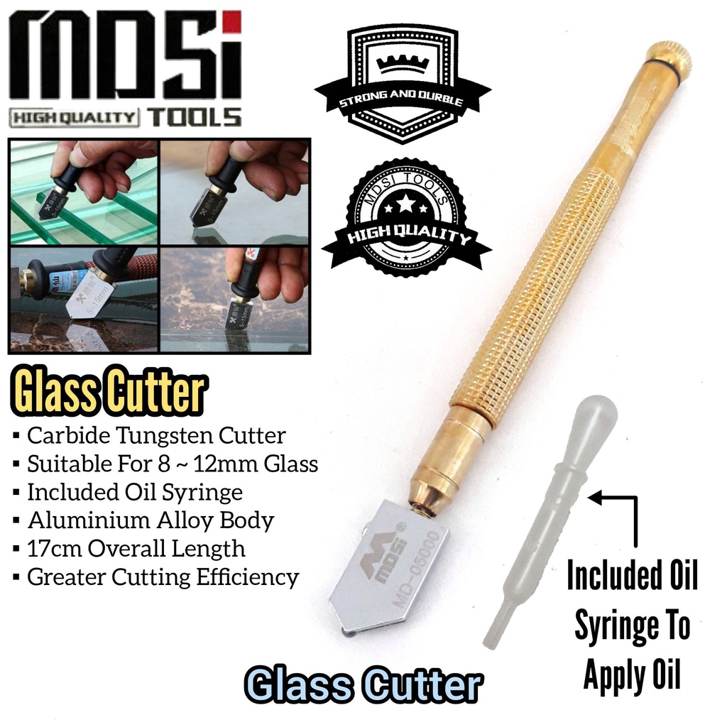 MDSI Glass Tile Cutter For Cutting Glass, Mirror ,Tile And Handcraft Cut  Knife Knives