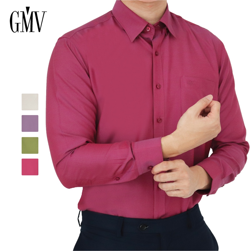 GMV MEN LONG SLEEVE BUSINESS SHIRT PLAIN - GM50001B221 (Group C ...