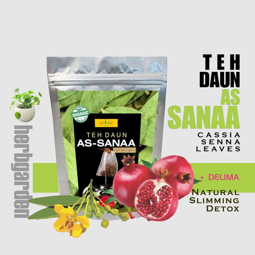 HG - TEH DAUN AS SANAA + DELIMA [CASSIA SENNA + POMERGRANADE TEA ...