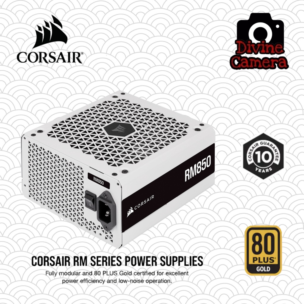 Corsair RM White Series RM850 850 Watt 80 PLUS Gold Fully Modular ATX