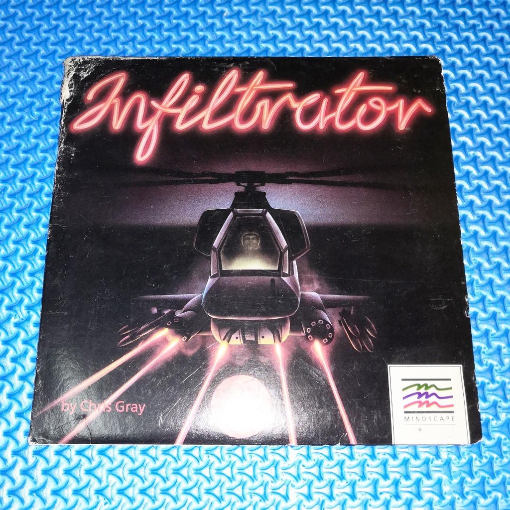 Vintage 80s Infiltrator Game IBM PC DOS 5.25 Inch Floppy Disk Shopee