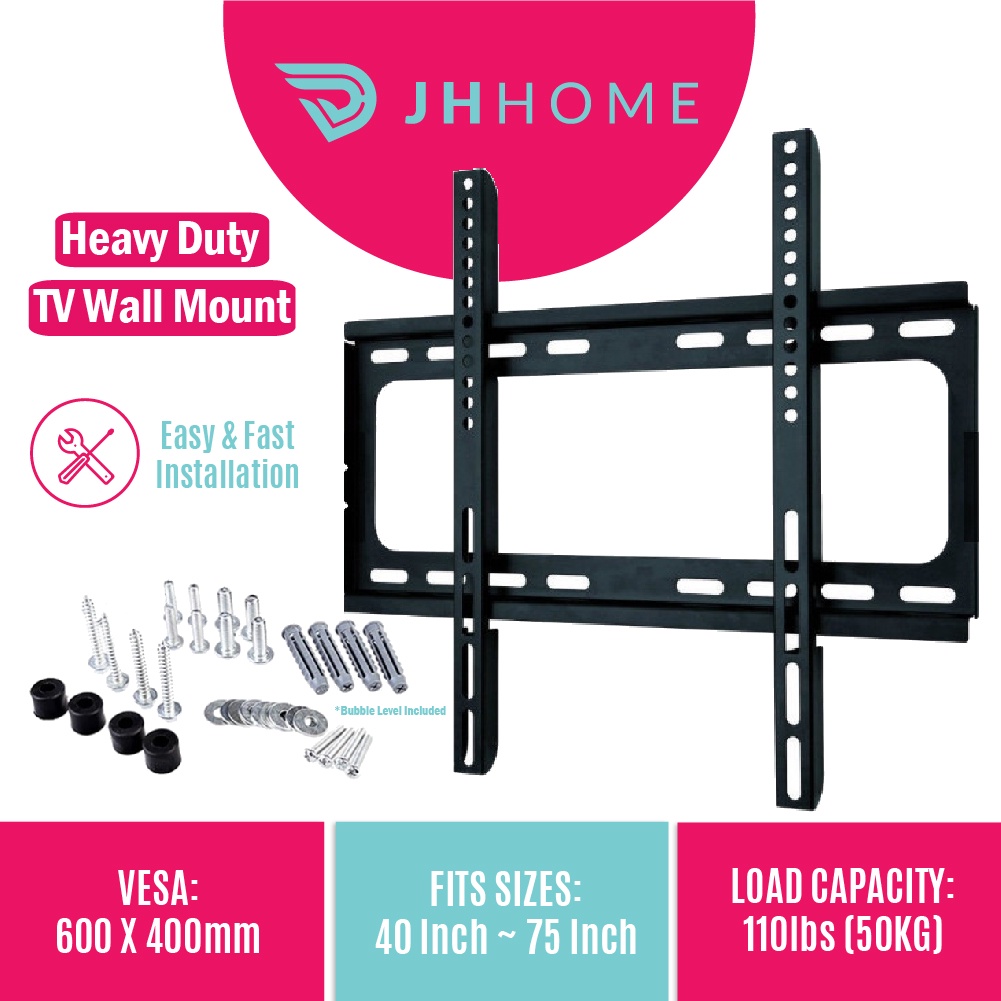 JH Home Heavy Duty Universal TV Wall Mount / TV Bracket 14" 75