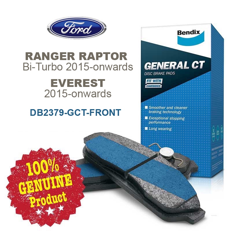Original Bendix [DB2379GCT] Front Brake Pad - Ford Ranger T7 Raptor Bi ...