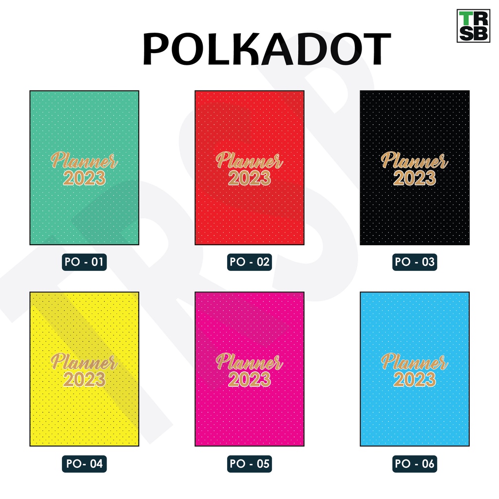 [A4 SIZE] Planner Booklet 2023 POLKADOT A4 SIZE Simple Planner Book