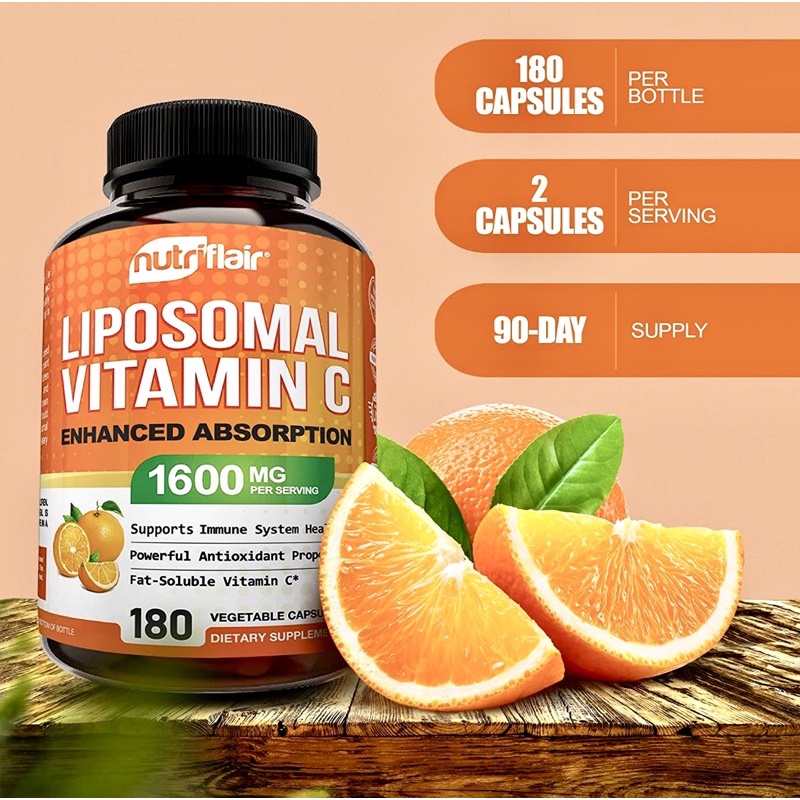 🇲🇾Ready Stock🇲🇾 NutriFlair Liposomal Vitamin C 1600mg | Shopee Malaysia