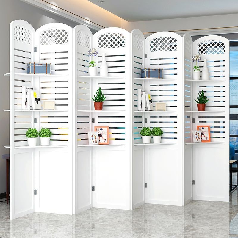 Bidai, Living room partition, Folding Screen Partition with rack ...