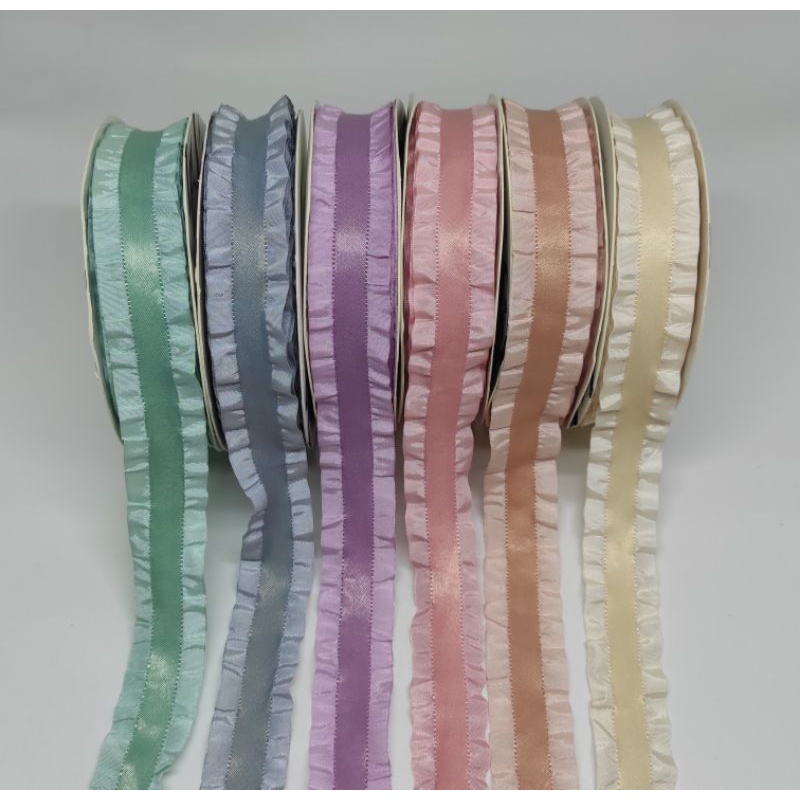 Premium Korean ruffle ribbon per meter | Shopee Malaysia