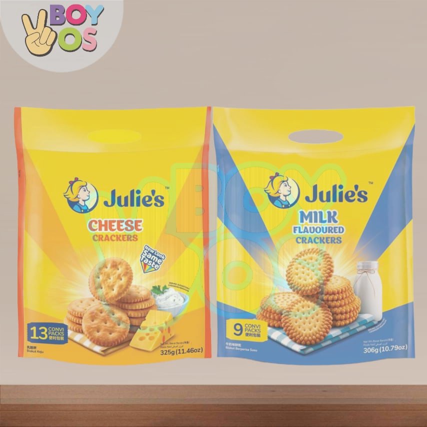 Julies Cheese Crackers Milk Flavoured Crackers Shopee Malaysia 3530