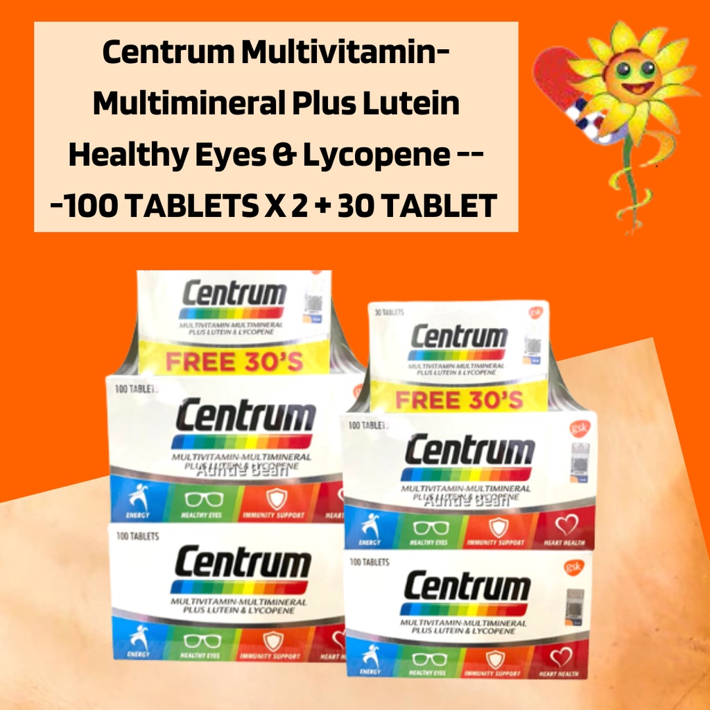 [Value Pack] Centrum MultivitaminMultimineral Plus Lutein Healthy Eyes