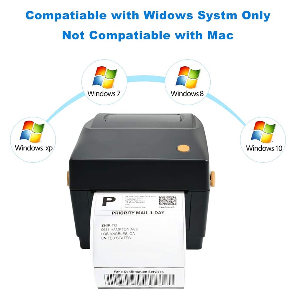 Xprinter XP-426B USB Barcode Shipping Label Printer Thermal Sticker ...