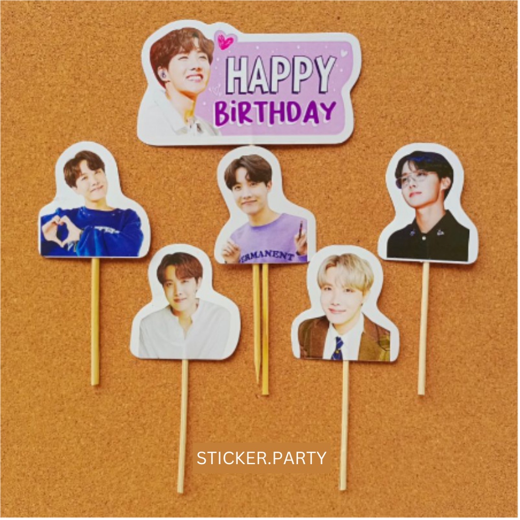 J-hope BTS CAKE TOPPER HAPPY BIRTHDAY Decorations KPOP BIRTHDAY ...