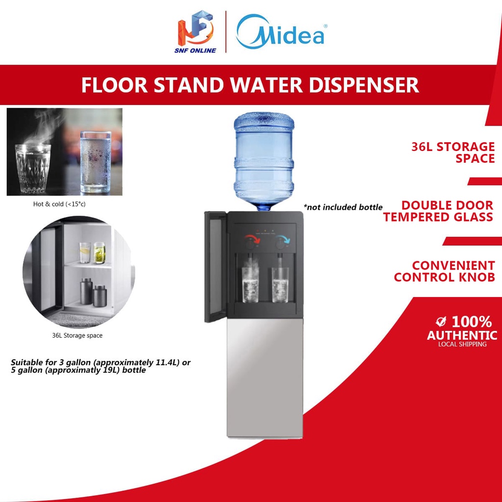 Midea Floor Stand Water Dispenser Without Bottle YD1518SX Shopee