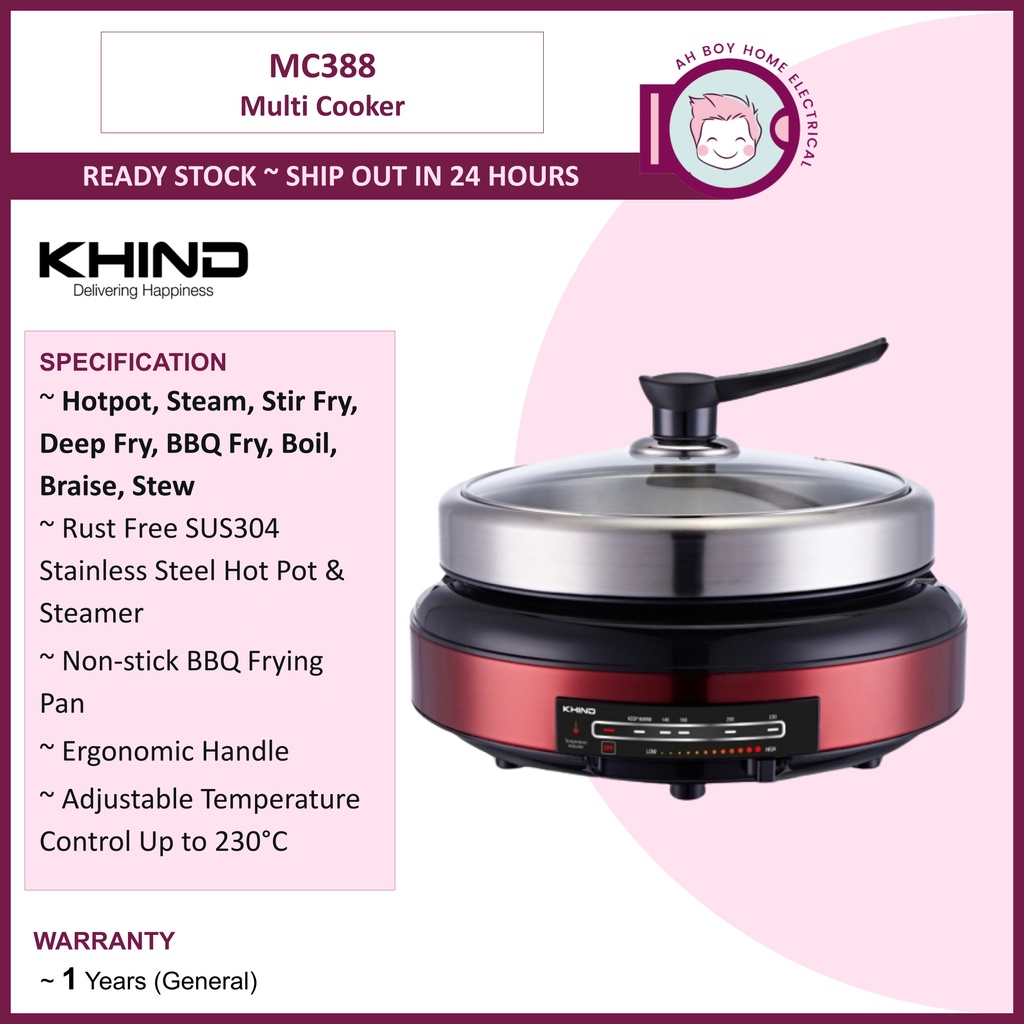 Khind Multi Cooker MC388 Shopee Malaysia