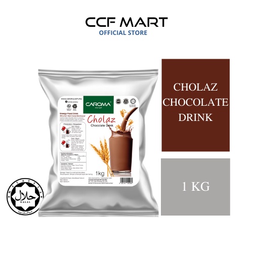 CAROMA Cholaz 1kg Premium Coklat Malt Drink Halal Minuman Coklat Chocolate Malt Drink Shopee