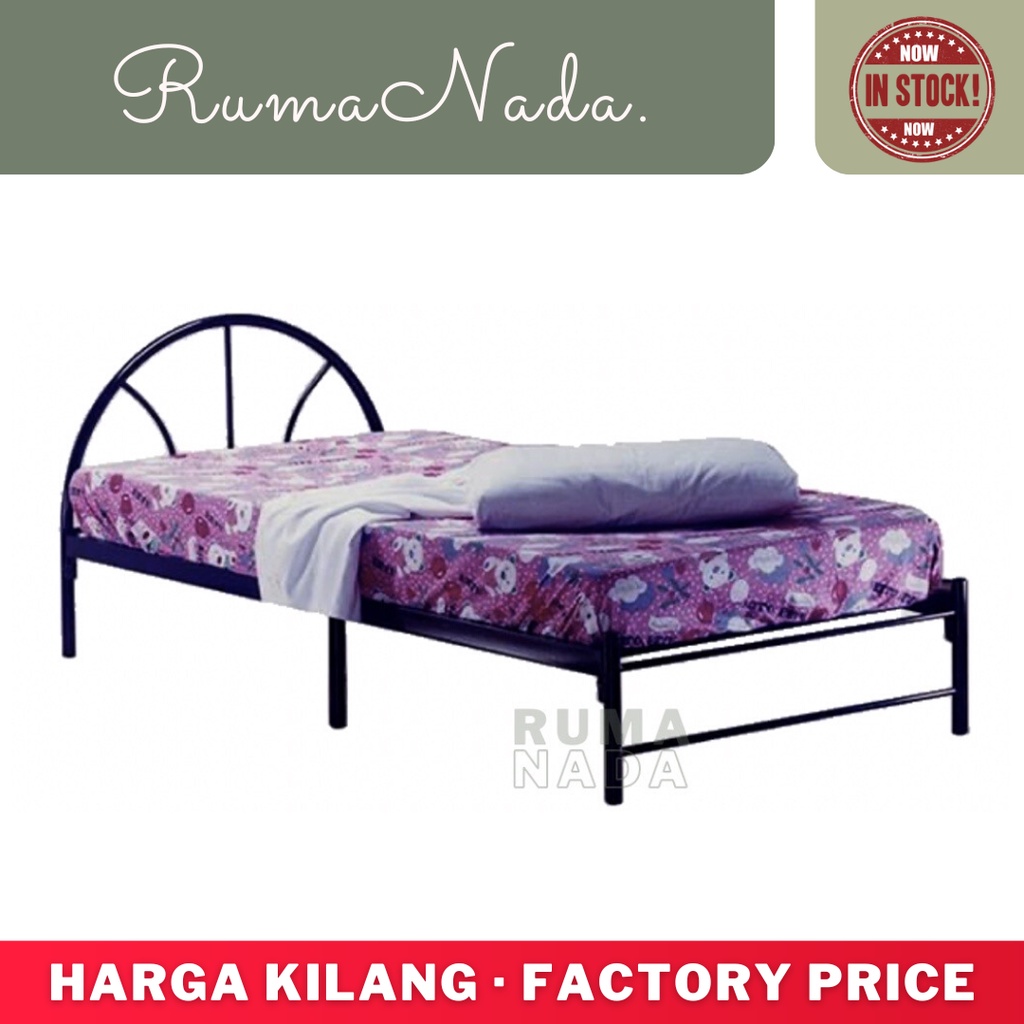 Simple Single Bed / Metal Bed SIngle / Bedroom Furniture / Katil Single