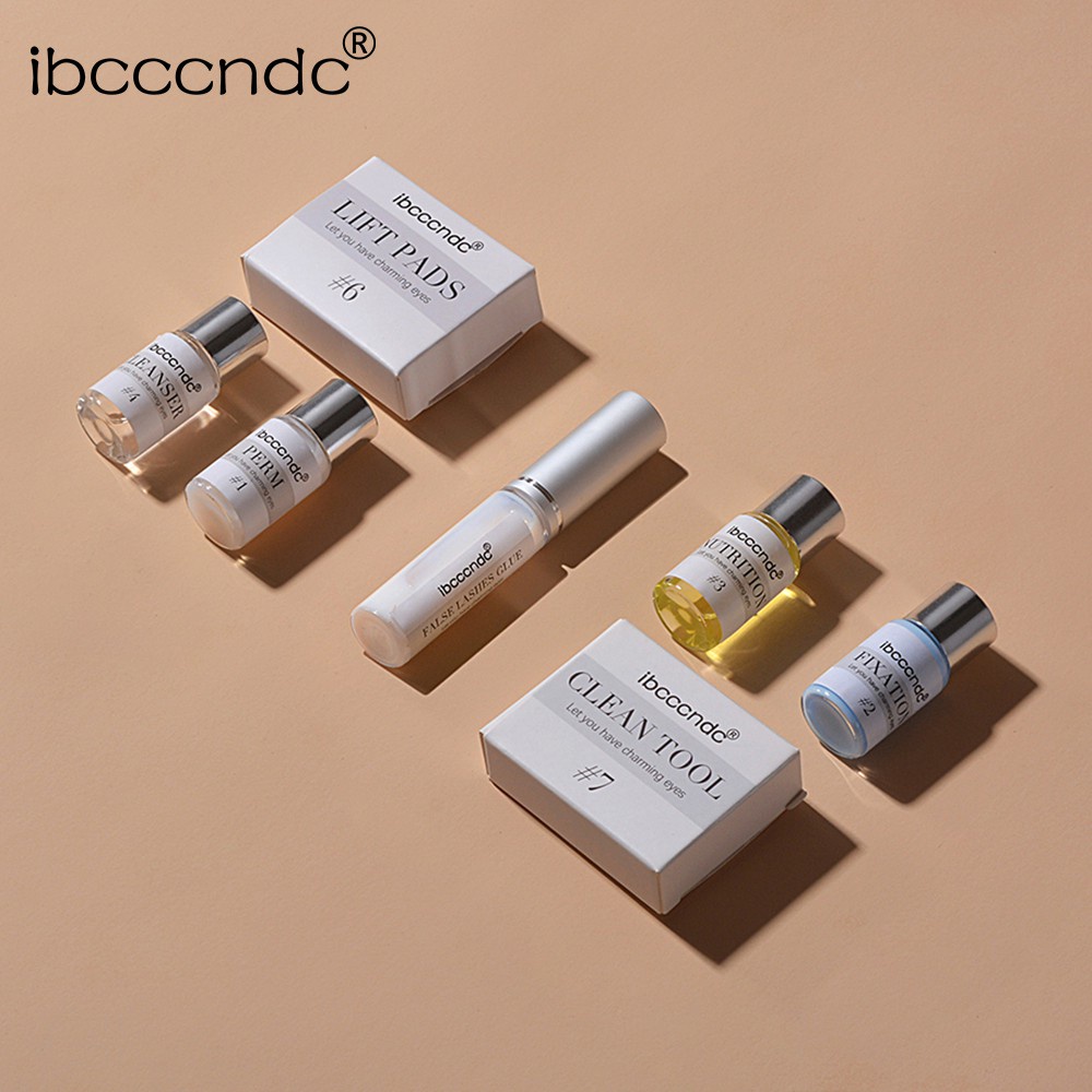 ibcccndc 5ml Perm Fixation Nutrition Cleanser Cling Film Roll for Brow Lamination Lash Lift Kit