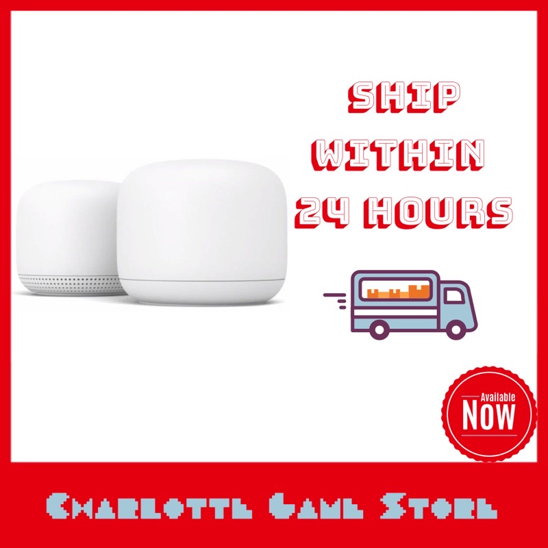 [CHEAPEST] Google Nest Mesh Wifi Router and Point (2 pack) Shopee