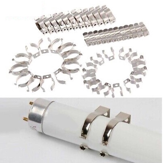 10pcs Holder T8 Terry Clip/ Narrow Base Tool Spring Terry Clip Heavy