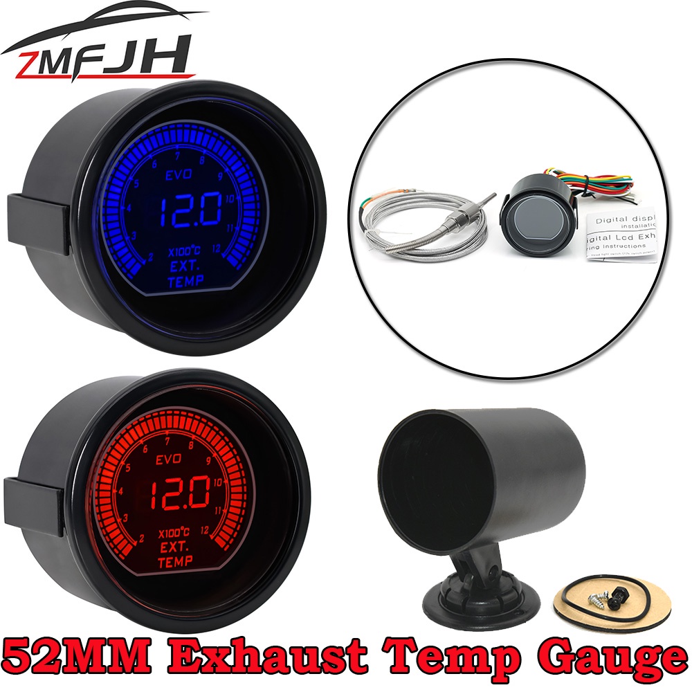 AD 2" 52mm Digital Exhaust Gas Temp Gauge Exhaust Gas Temperature Gauge