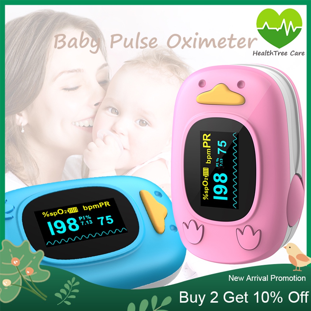 HealthTree Care Baby Pulse Oximeter Kids Fingertip Oxymeter SpO2 Blood