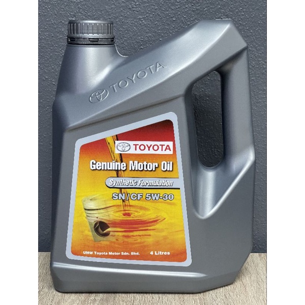 Toyota Genuine Motor Oil Semi Synthetic SN/CF 5W-30 | Shopee Malaysia