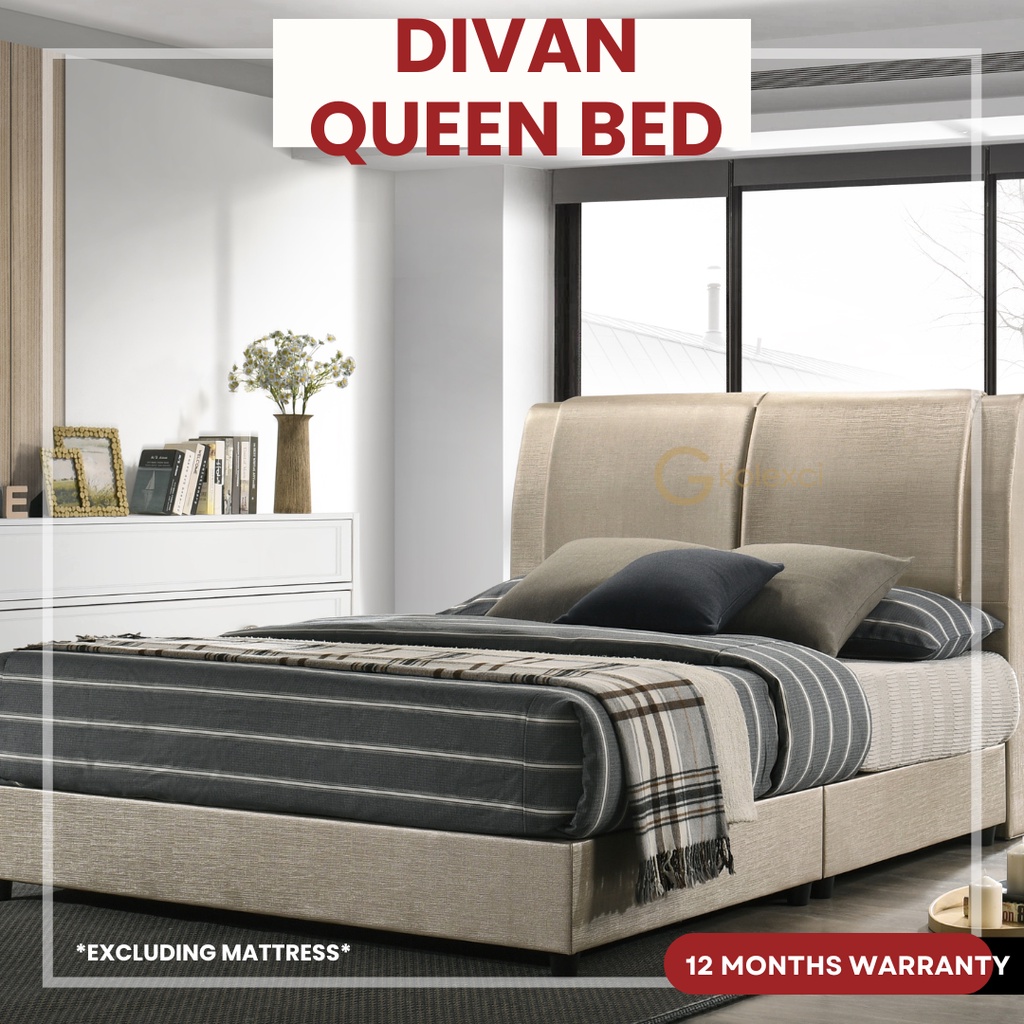 LIMITED STOCK!! Queen Divan Bed/ Queen Size Divan Bed Frame/ Queen Divan Bedframe/ Divan Base