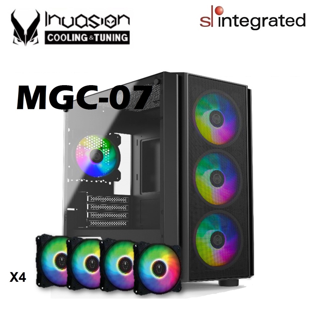 Invasion M-atx Mini-tower Casing With Argb Fan - Mgc-07 