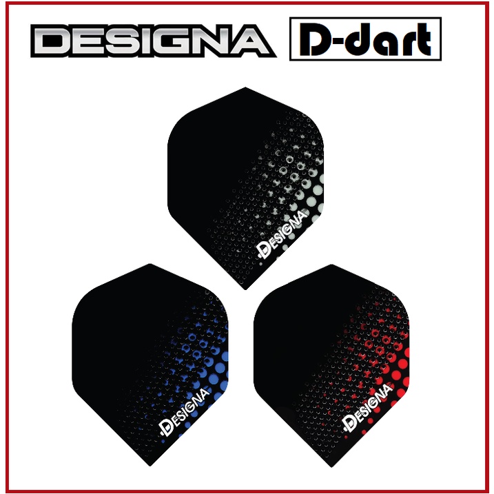 Designa Dart Flight Standard Extra Strong dart flights SPOTTED METAL