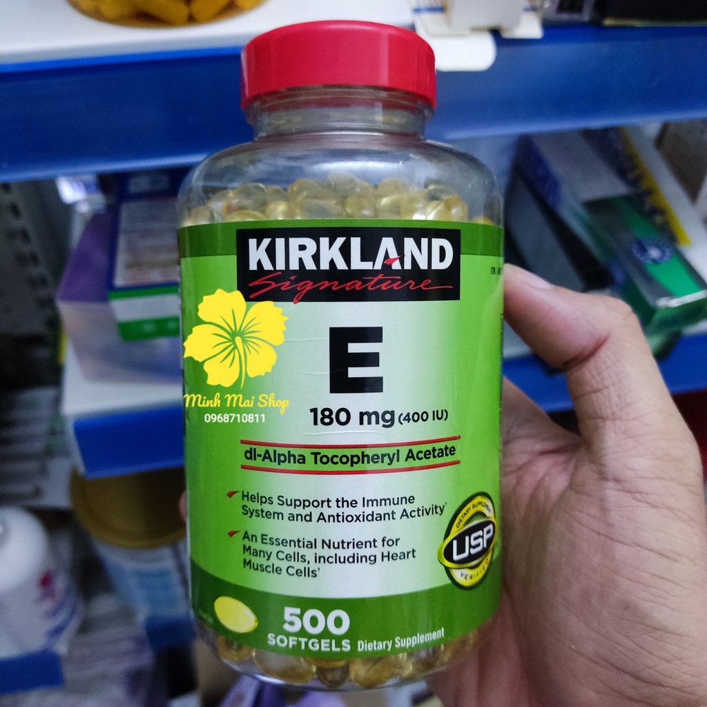 American vitamin E Oral Tablet Kirkland Signature 400IU Helps To