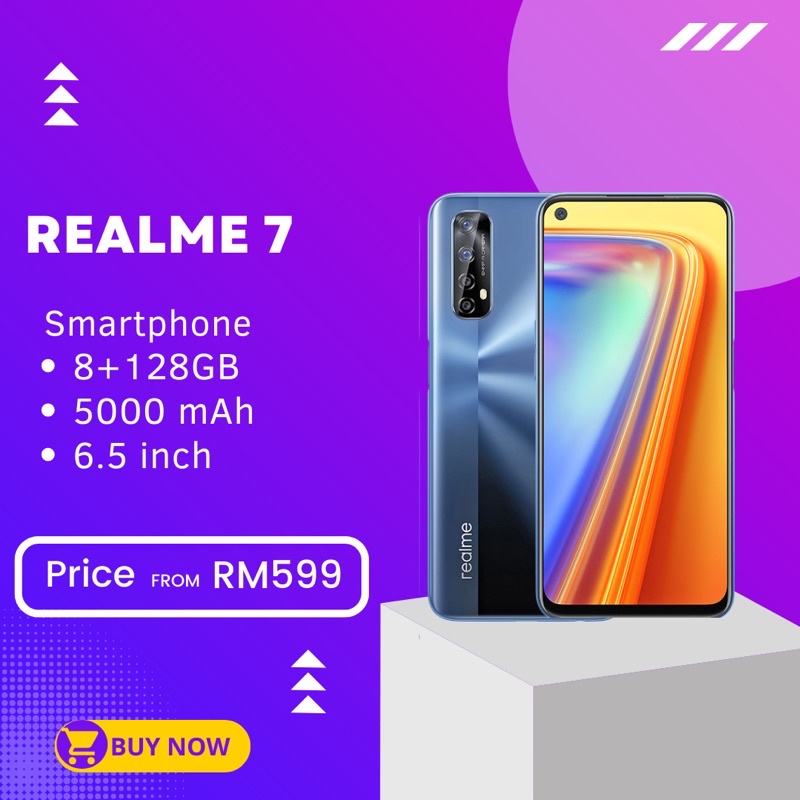 Realme 7 Realme 8 8GB+128GB ROM (Dual Sim) Original Second | Shopee ...