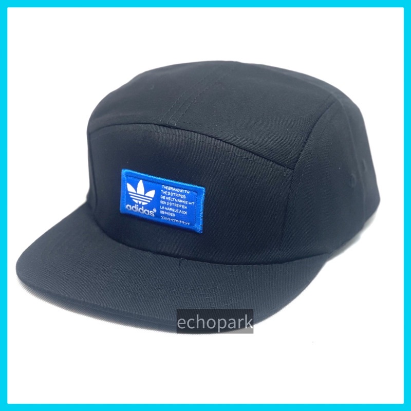 5 panel Adidas woven logo Flat Brim with Snap Closure Unisex Hip Hop Street  Style Hat | Shopee Malaysia