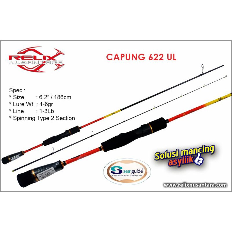 Relix Dragonfly Rod 622 uL 1-3 lbs | Shopee Malaysia