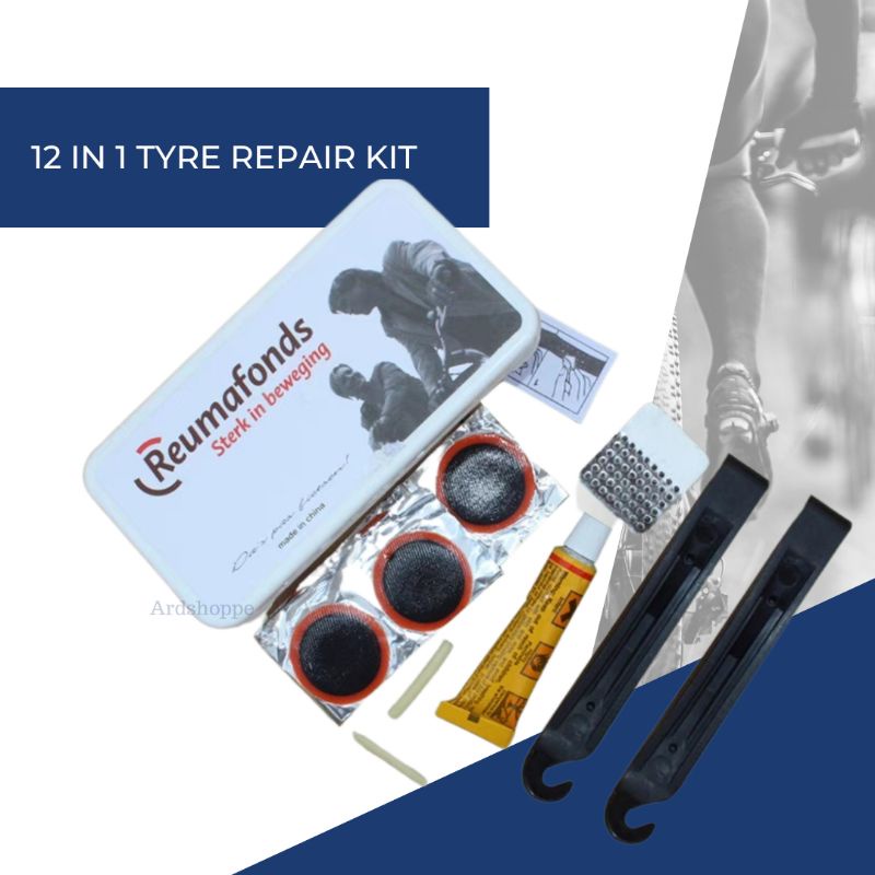 12 in 1 Set Penampal Tiub Tayar Motor & Basikal Bicycle Motorcycle Tire