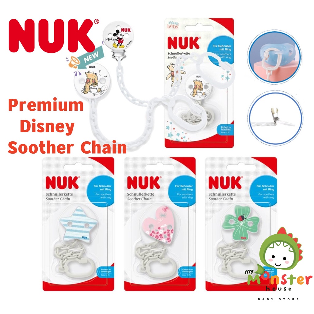 NUK Dummy Clip For Ring Soothers Resilient And Shatter Proof 
