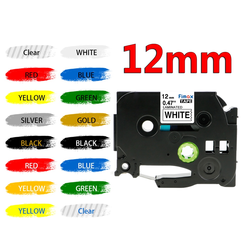 12mm Compatible Brother Ptouch Printer Label Tape TZe231 tze231
