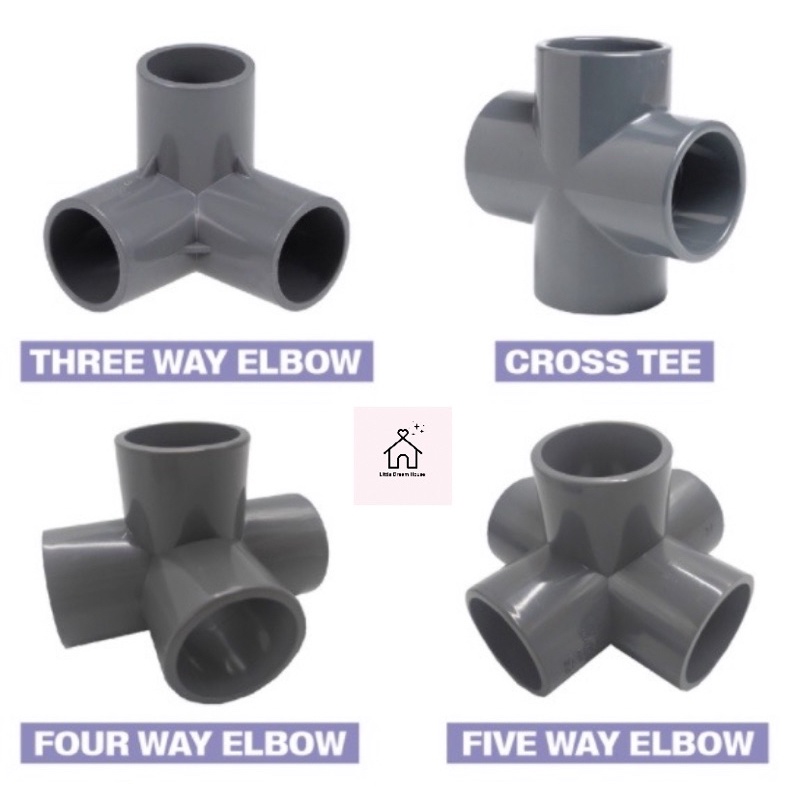 PVC Fitting Pipe Joint Connector Penyambung Paip FOR DIY/Conduit/PVC ...