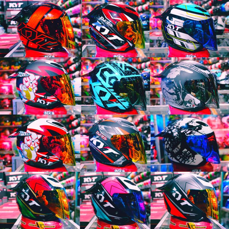 Kyt Dj Maru Helmet With Kabuki Matt Motif Original Handsome Package Shopee Malaysia