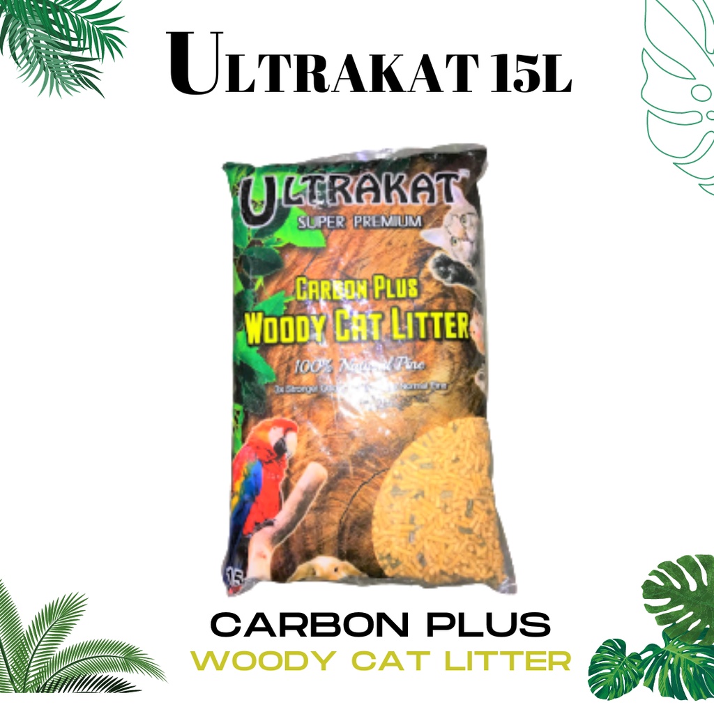 LGULTRAKAT Carbon Plus Woody Cat Litter 15L Shopee Malaysia