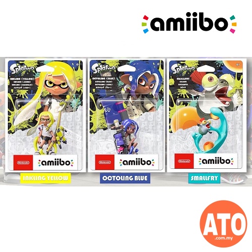 Amiibo Splatoon 3 Series Figure Japan Inkling Yellow Octoling Blue Smallfry Full Set 6905