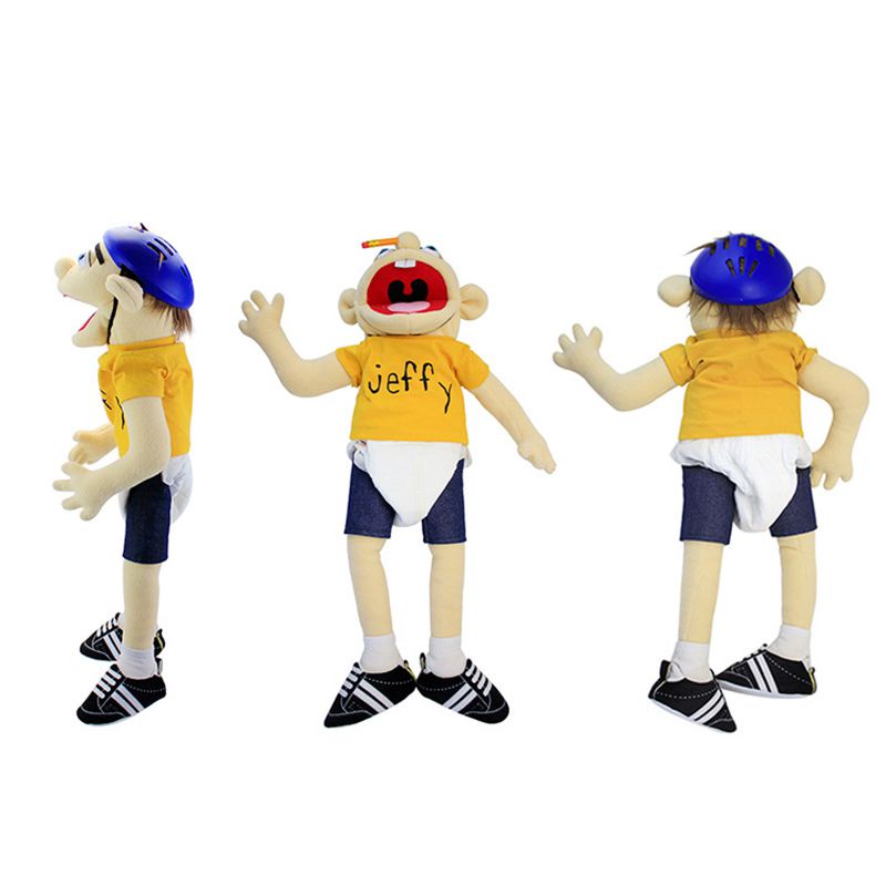 Realistic Jeffy Cartoon Hand Puppet Toy With Removable Clothes Fun And
