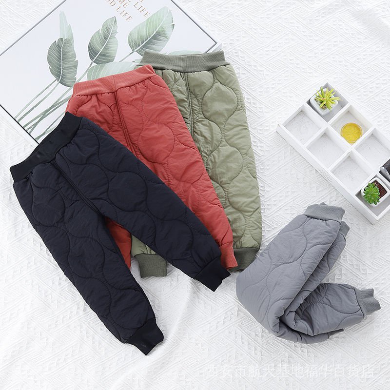 Outer Wear New Style Lining Boys Warm Children Cotton Pants Thickened ...