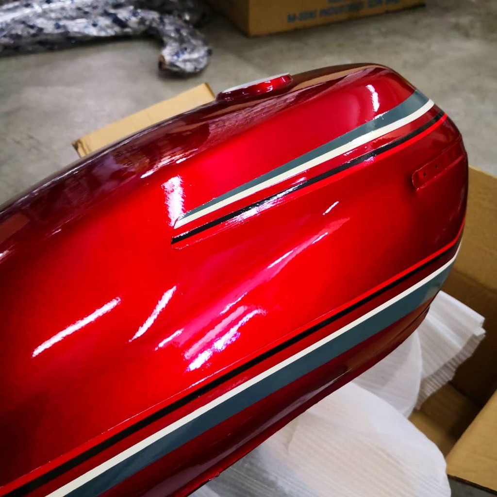 FUEL TANK FOR HONDA GP125 RED STICKER TANAM | Shopee Malaysia