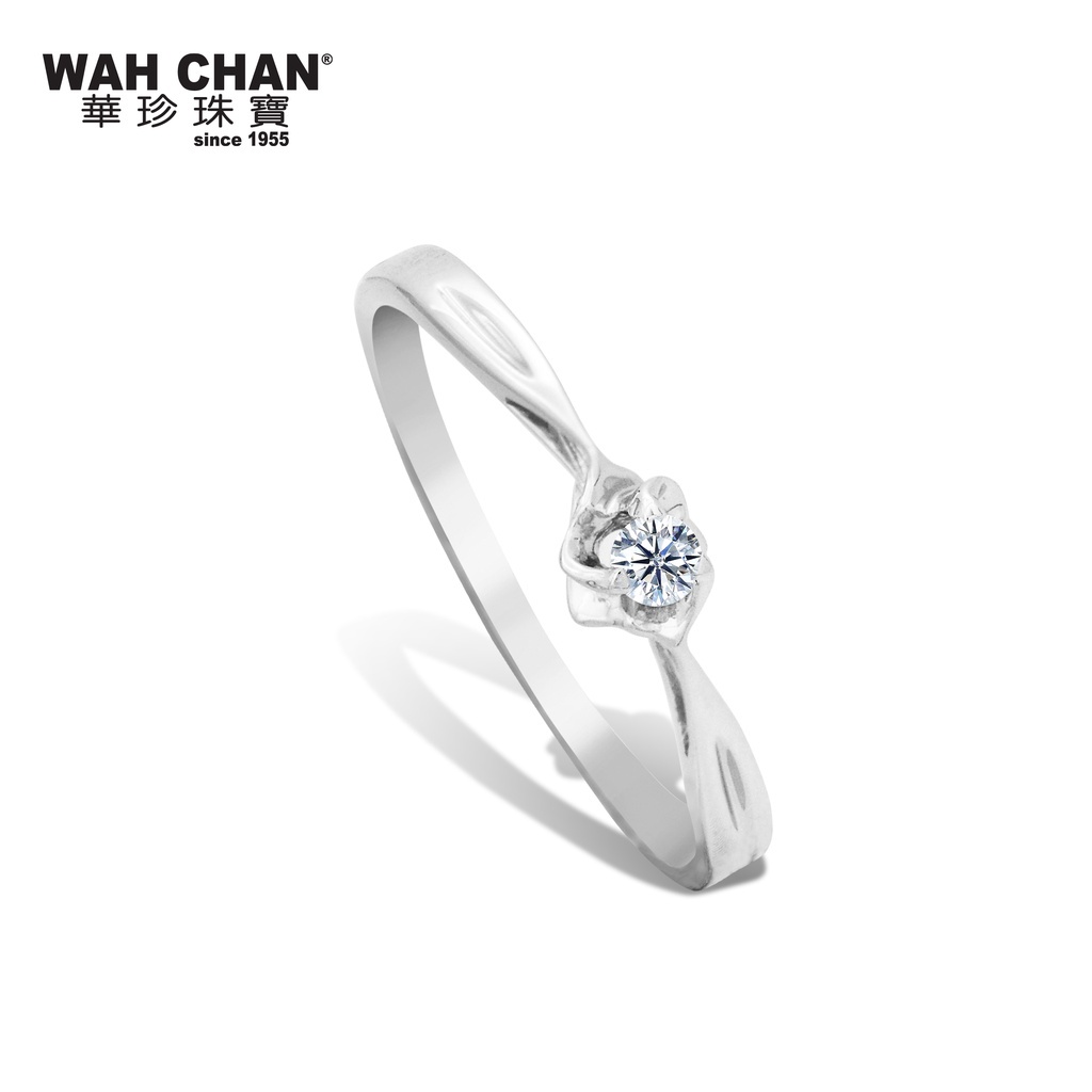 WAH CHAN White Gold Diamond Ring Shopee Malaysia