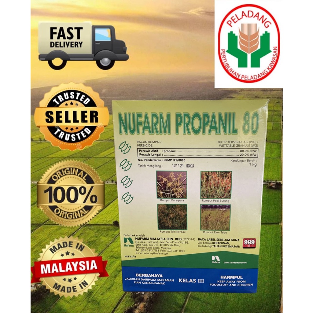 RACUN RUMPAI/NUFARM PROPANIL 80 1kg | Shopee Malaysia