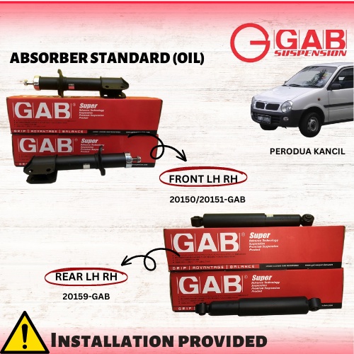 GAB ABSORBER STANDARD GAS PERODUA KANCIL Shopee Malaysia