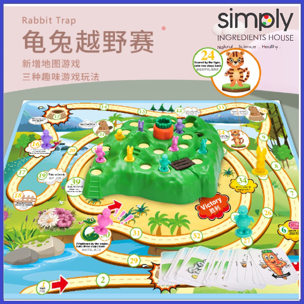 Board Game Rabbit Trap Venturing Bunny Fun For Party Games | Shopee ...
